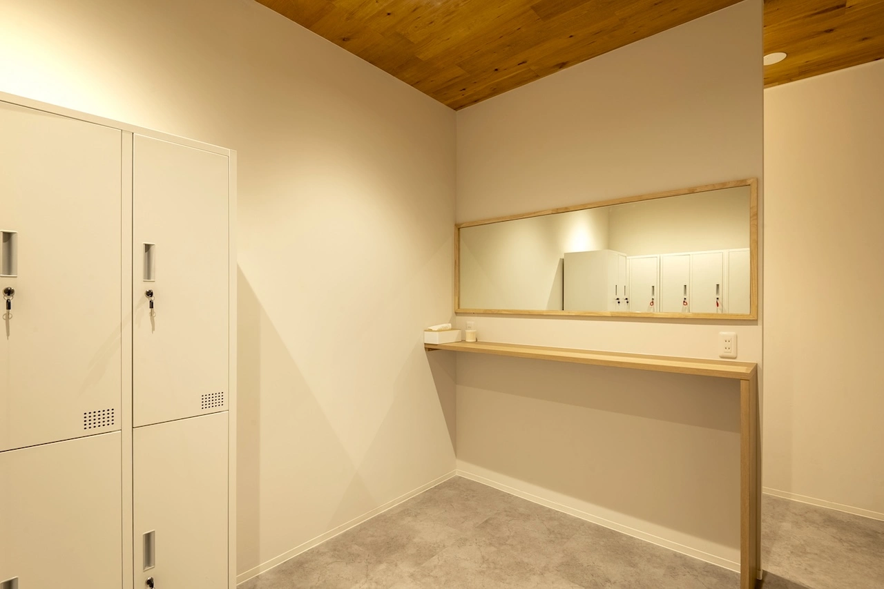 ピラティス kasaneの着替えルーム